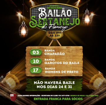 BAILE SERTANEJO | DEZEMBRO