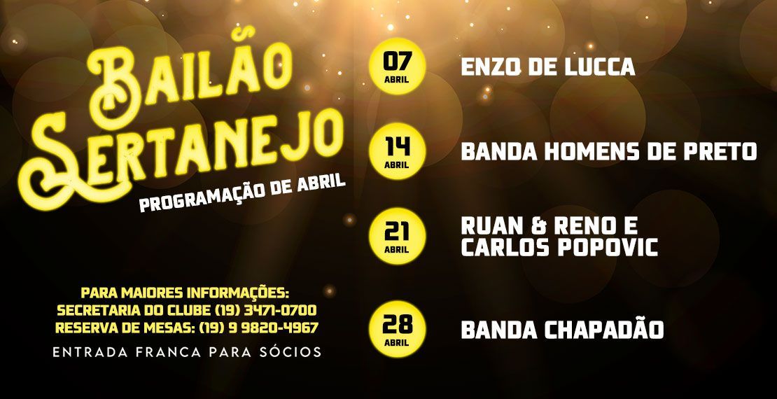 Baile Sertanejo - Abril 2024