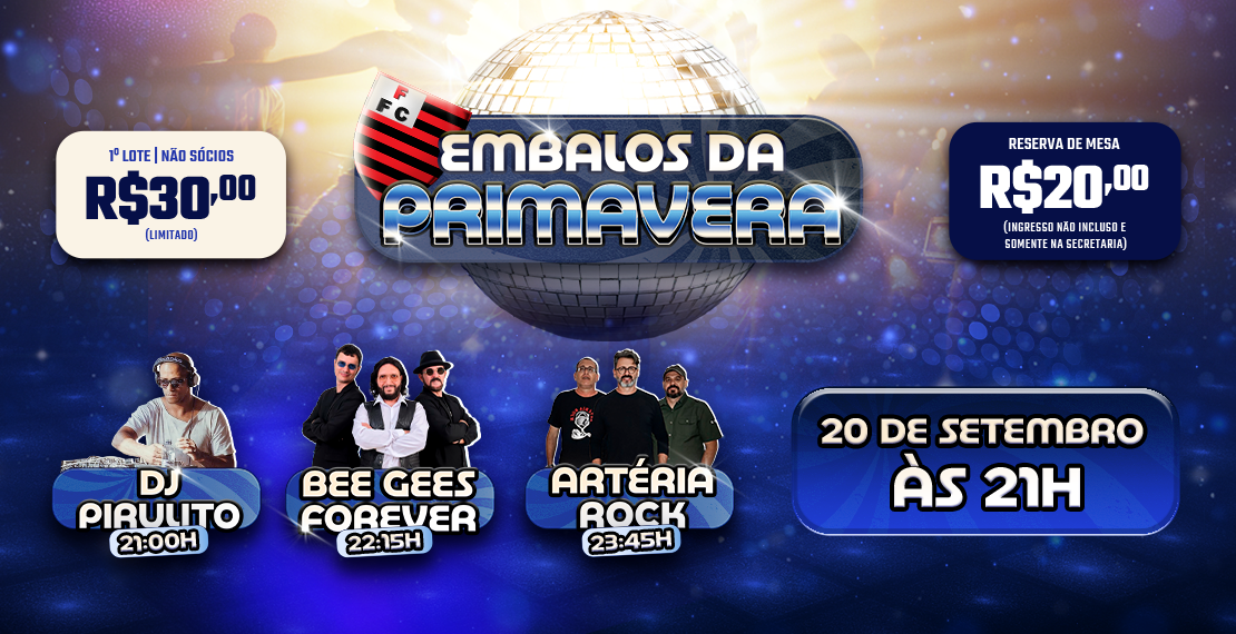 Os Embalos da Primavera - BeeGees Forever e Artéria Rock