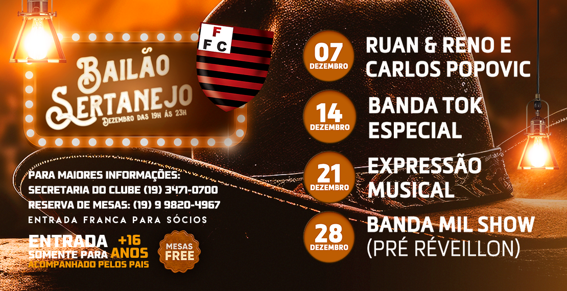 BAILE SERTANEJO | DEZEMBRO