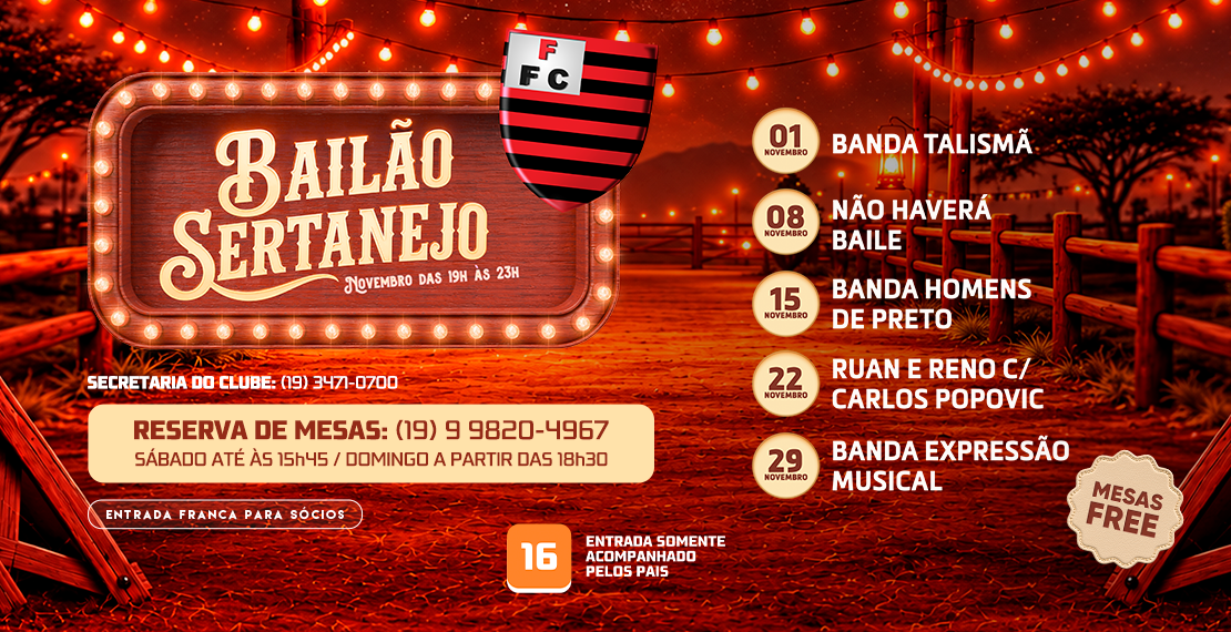 BAILE SERTANEJO | NOVEMBRO