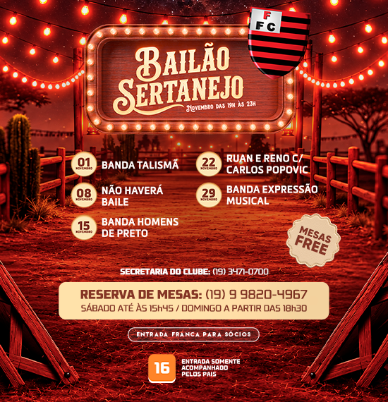 BAILE SERTANEJO | NOVEMBRO