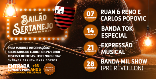 BAILE SERTANEJO | DEZEMBRO