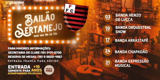 Baile Sertanejo - Maio